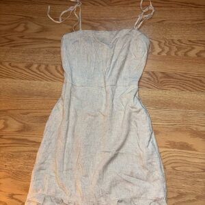 Abercrombie Cream Spaghetti Strap Dress